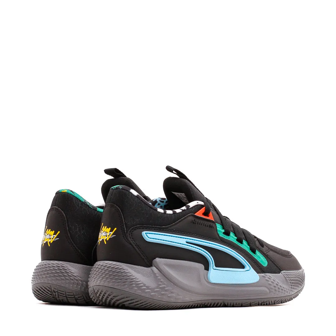 Compression Molded Heel Arch Stabilizer Puma Basketball Men Court Rider Chaos Block Party Black Cast Iron 378265-01