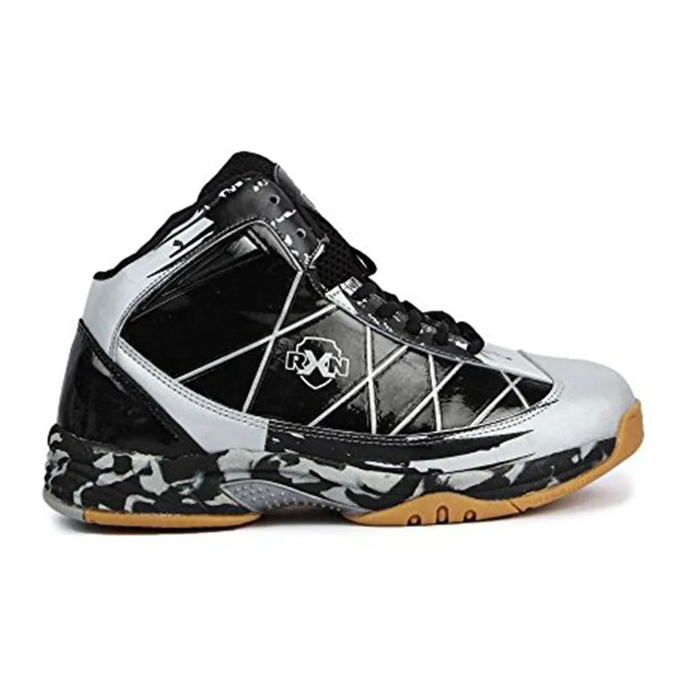 Ventilation Channel Network Orthotic Friendly Design RXN Jump Pro Basketball Shoes (Black/Grey)