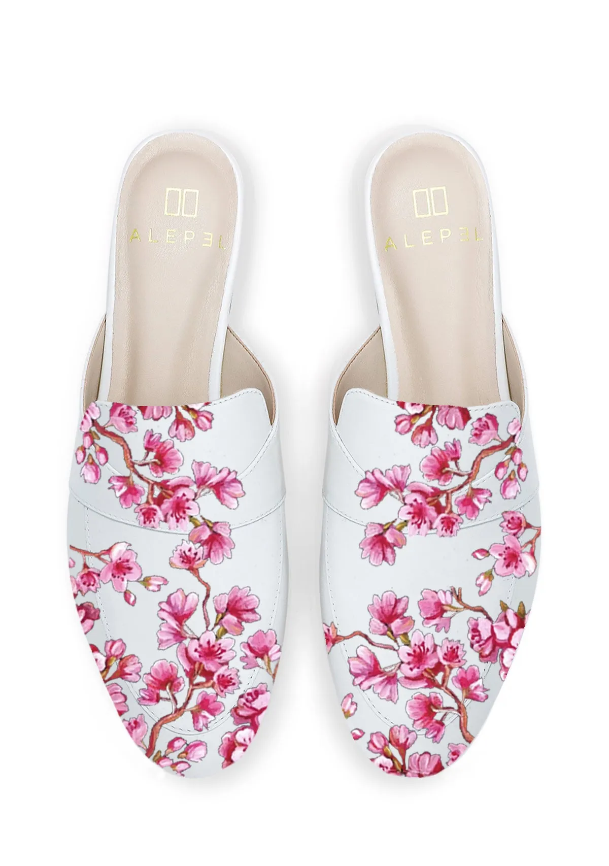 Speed Cherry Blossom White Mule
