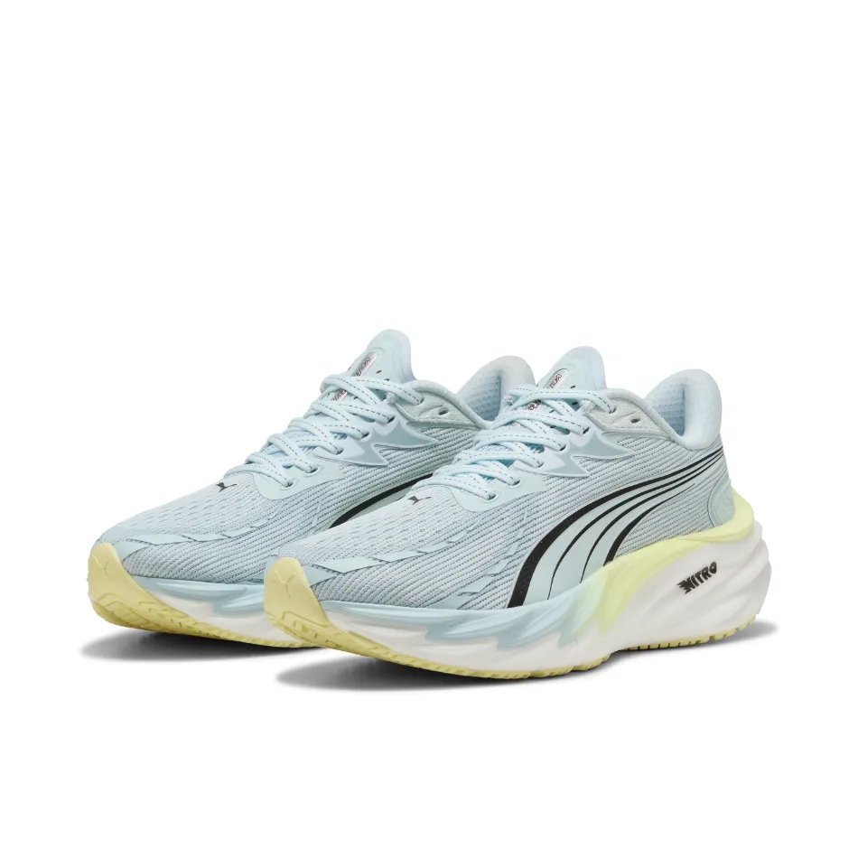 Warmup Session PUMA Women's Velocity NITRO 4 Running Shoes in Sea Glass/Gold Moon AW25