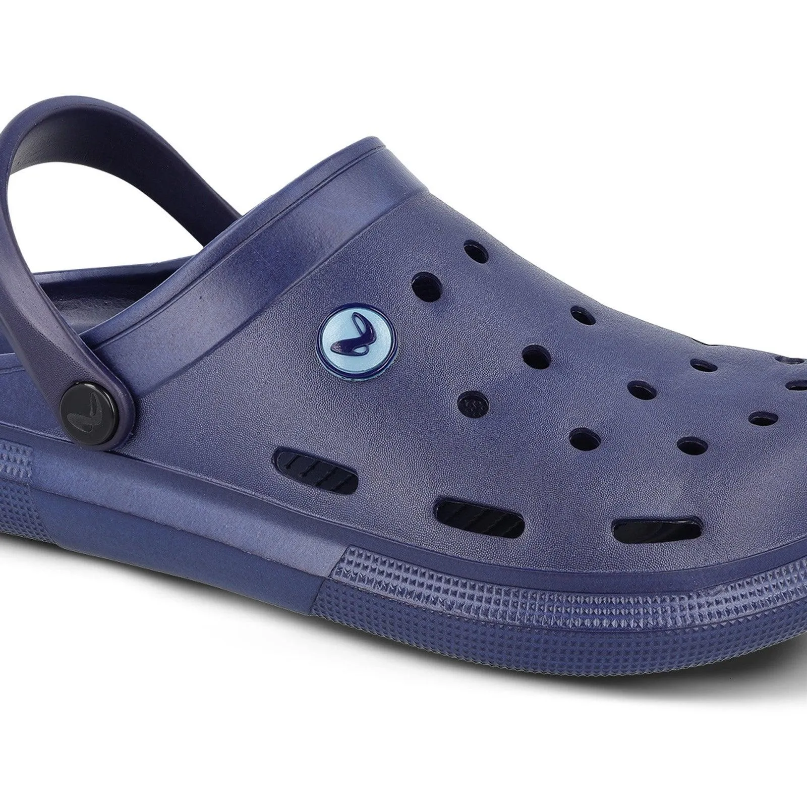 Men's Clogs  - WC4843 Navy Blue Non-Slip Comfort Sole Traction