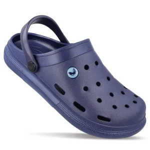Men's Clogs  - WC4843 Navy Blue Ventilated Adjustable