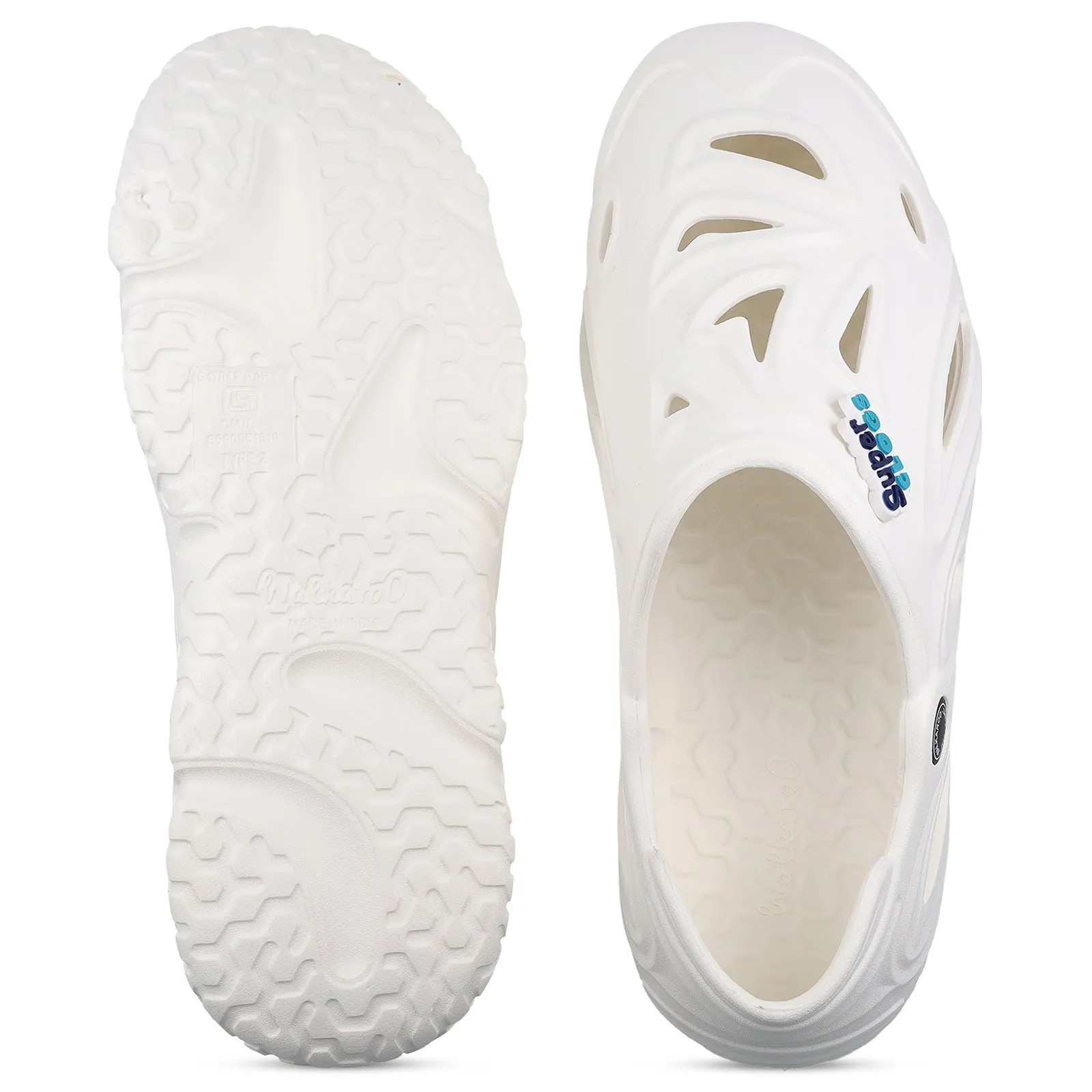 Comfortable Travel Sunday Best Men's Superclogs  - WC8765 White