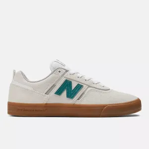 New Balance Numeric 306 Jamie Foy Skateboard Shoes - Sea Salt With Green on Urban Movement All Weather Fit