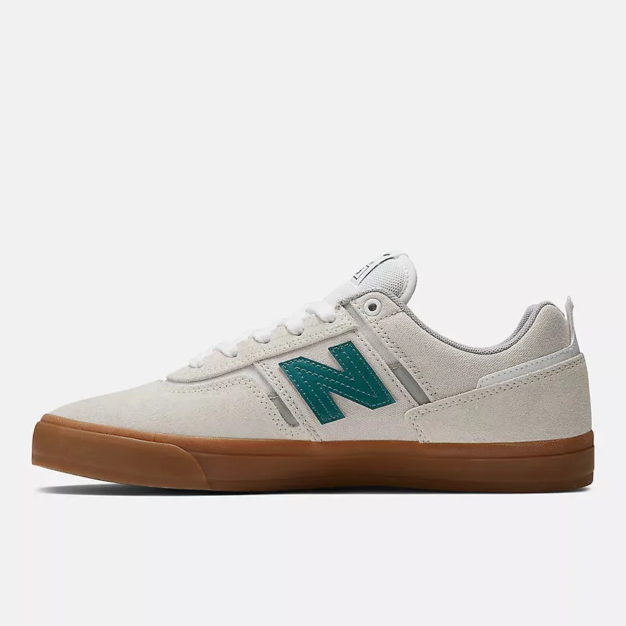 Shock Flex New Balance Numeric 306 Jamie Foy Skateboard Shoes - Sea Salt With Green on
