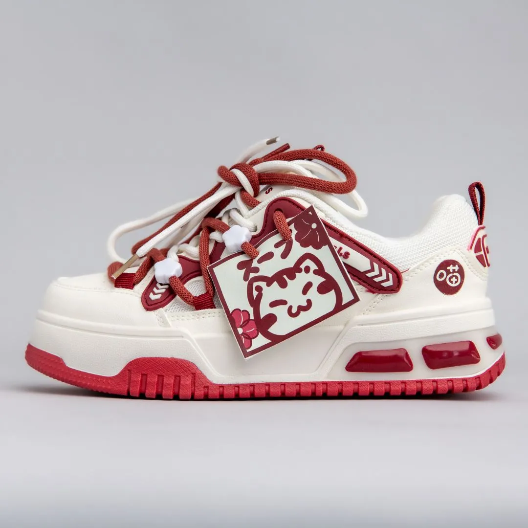 Anti Abrasion Flexible Straps Chubby Neko Chunky Casual Sneakers - Unisex