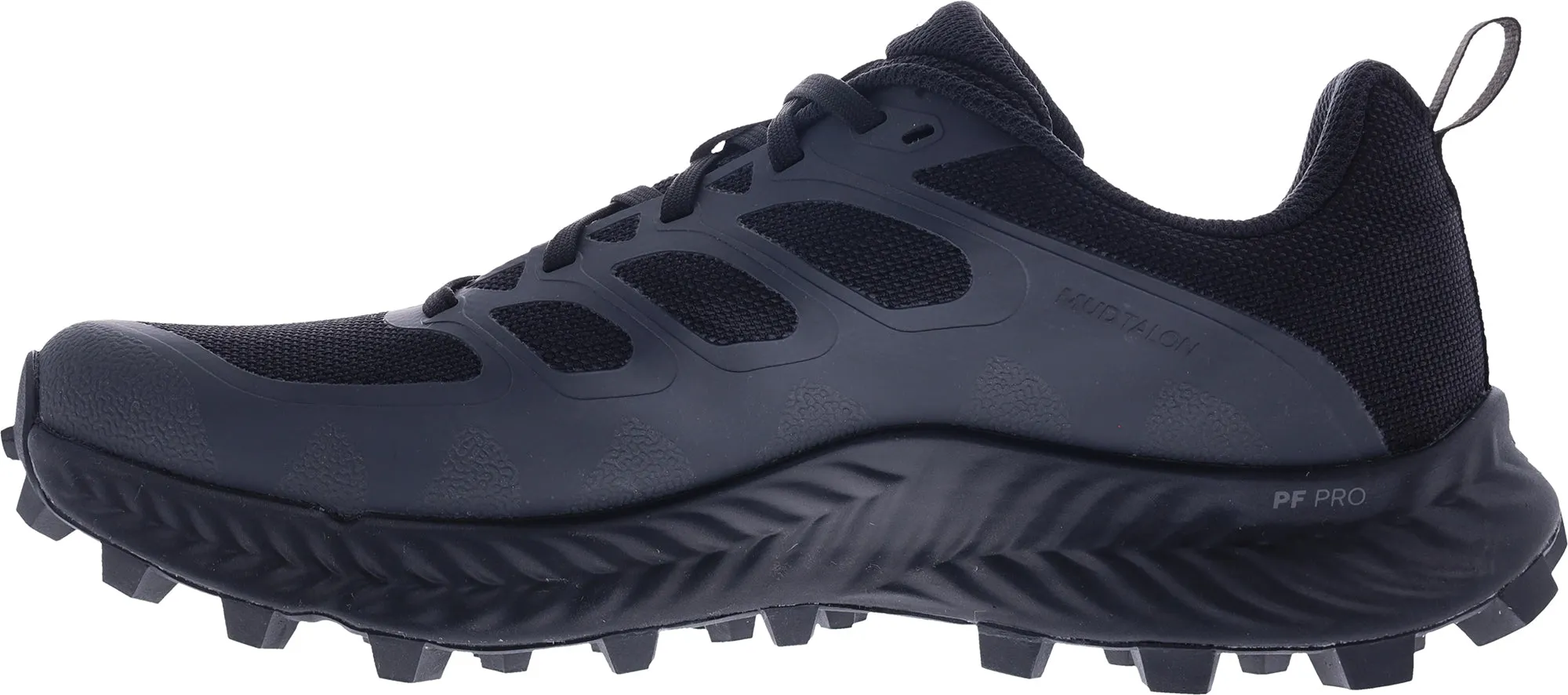 Slip Resistant Star Edge Inov8 MudTalon Mens Trail Running Shoes - Black