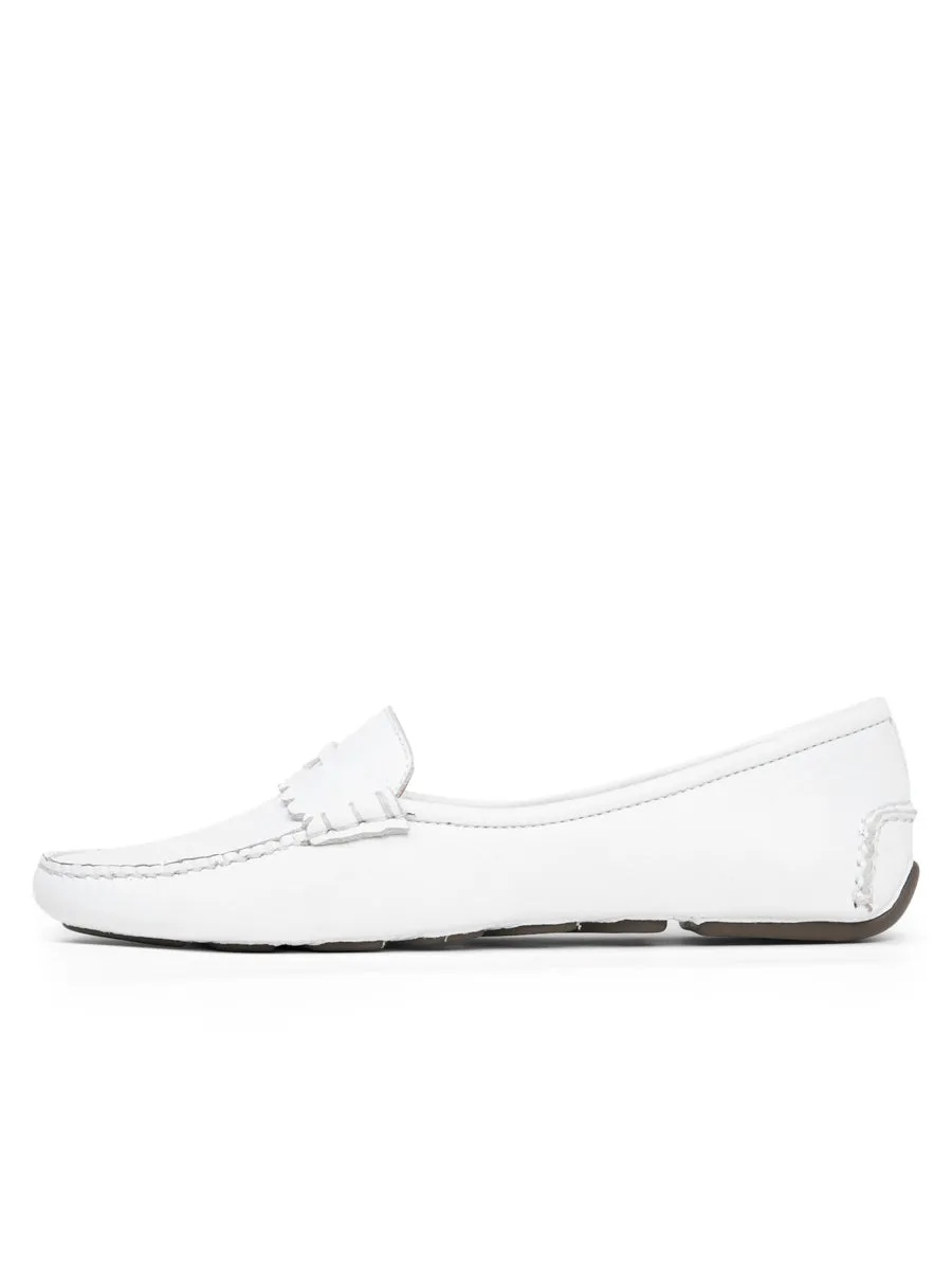 All Comfort Snow Warm Janet Scalloped Penny Loafer Driving Shoe