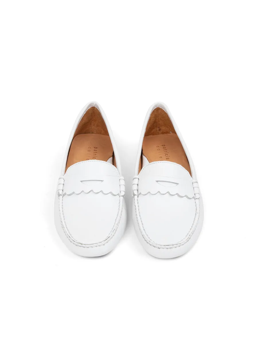 Hero Walk Janet Scalloped Penny Loafer Driving Shoe