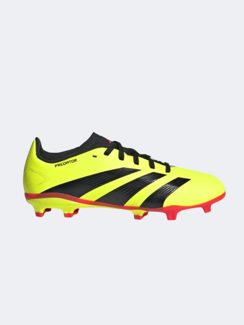 Adidas Predator League Kids Football Shoes Yellow/Black/Red Comfort Lock