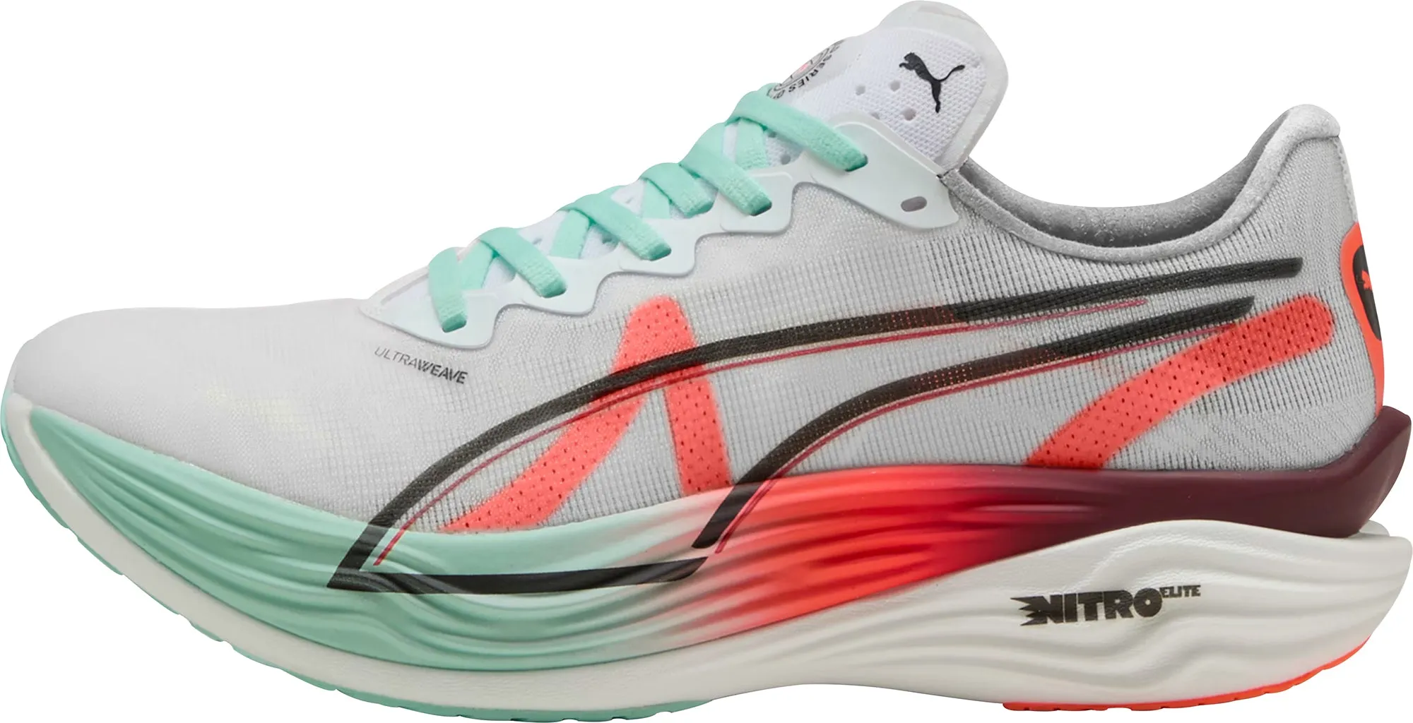 Comfort Slope Puma Deviate Nitro Elite 3 HYROX Mens Running Shoes - White