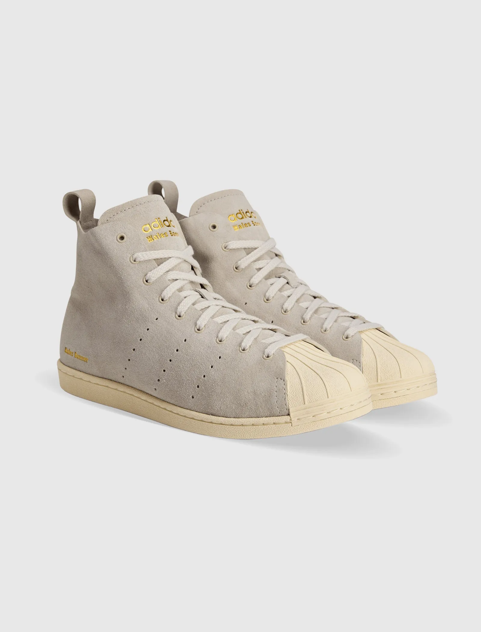Fashion Glow Wide fit WALES BONNER SUPERSTAR HI "CREAM/GOLD"
