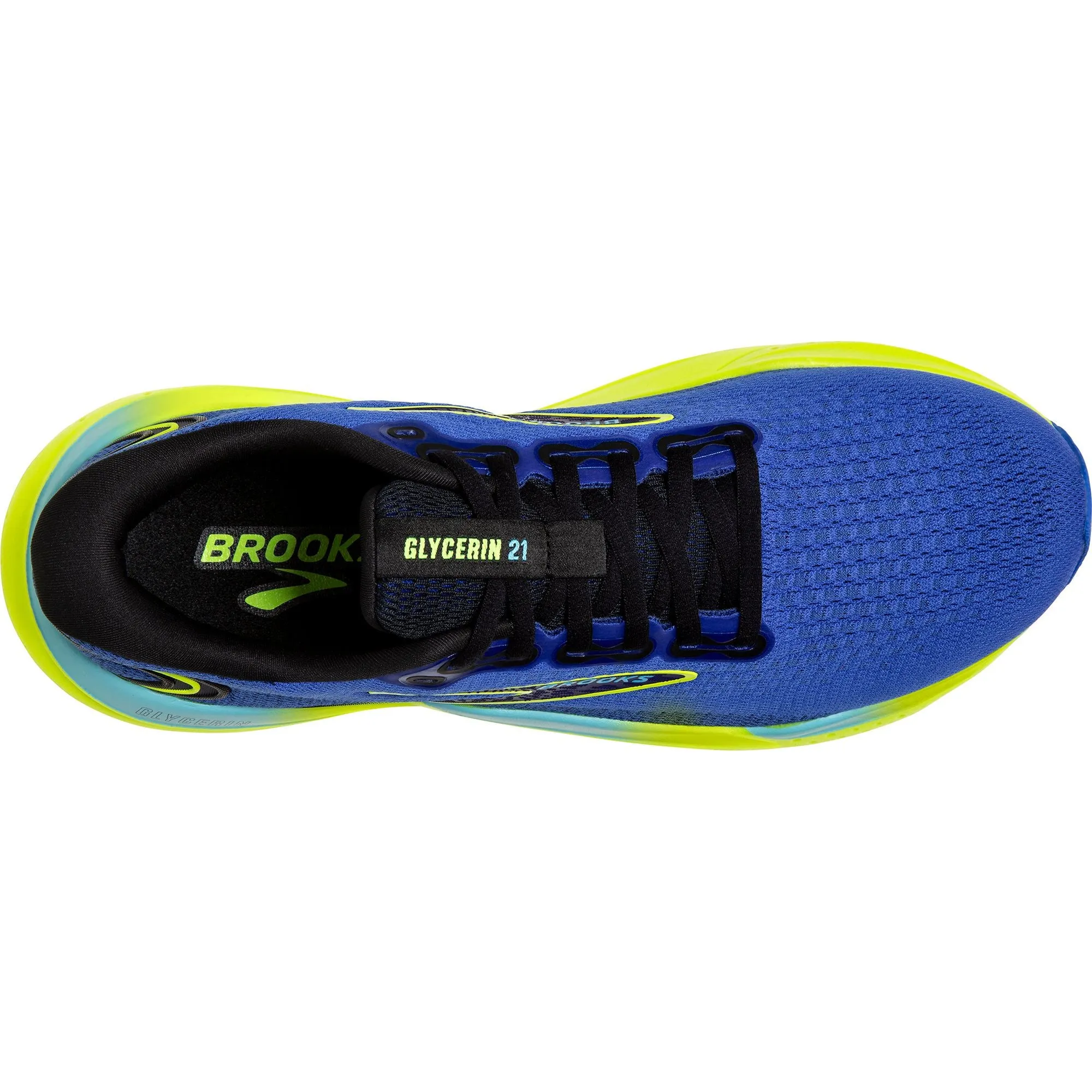 Travel Light Brooks Glycerin 21 Mens Running Shoes - Blue