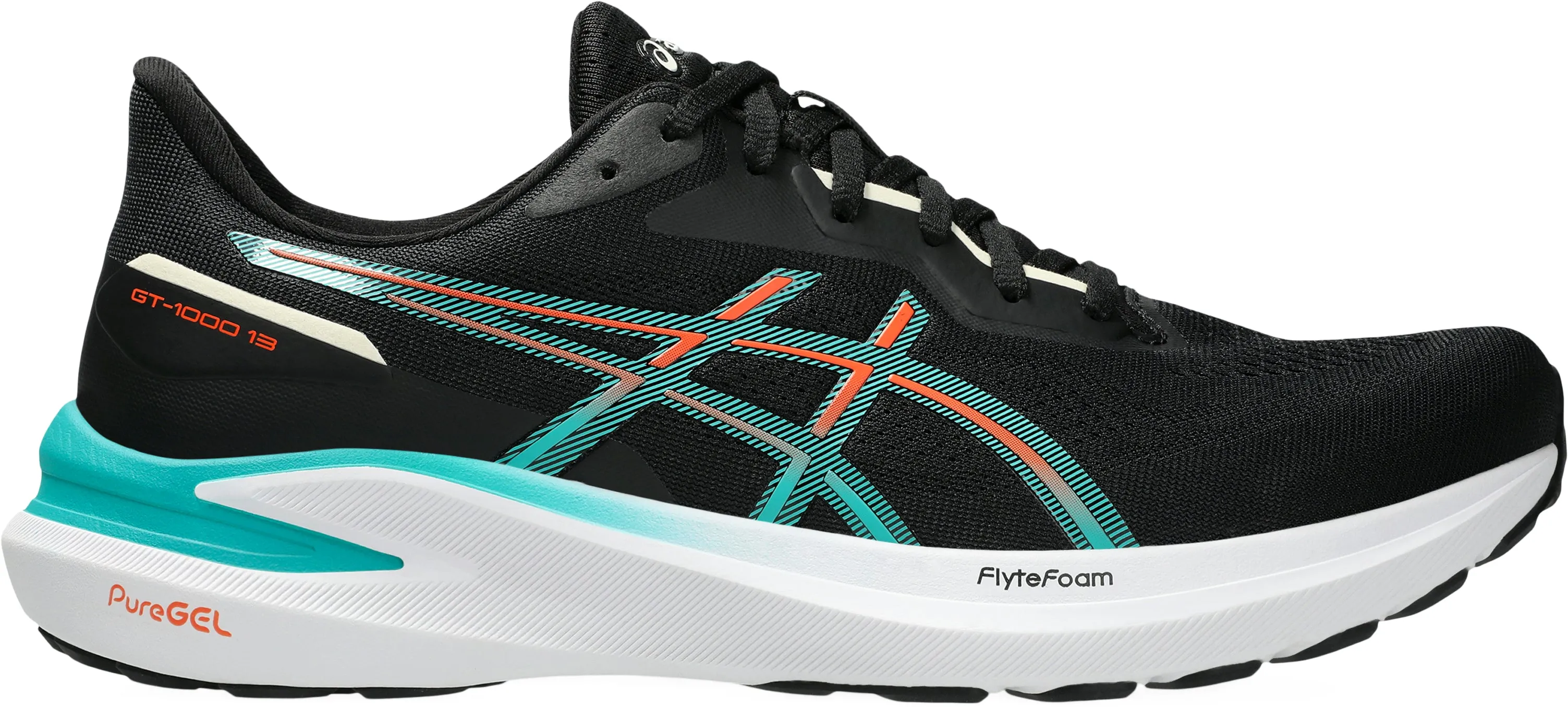 Responsive Cushion Weekend Warriors Asics GT 1000 13 Mens Running Shoes - Black