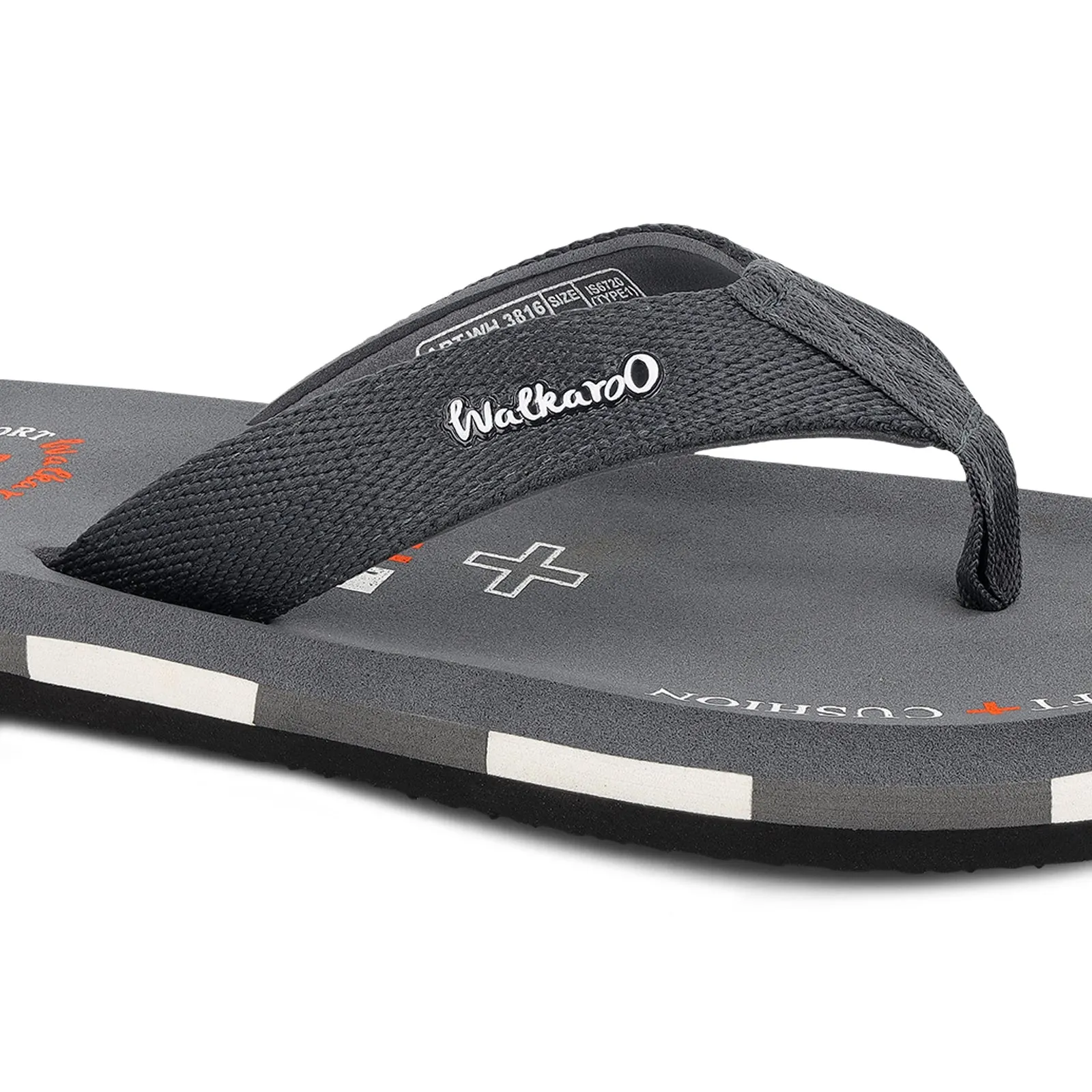 Sunny Garden Outfit Foot Step Men's Care Plus Flip-Flop  - WH3816 Grey