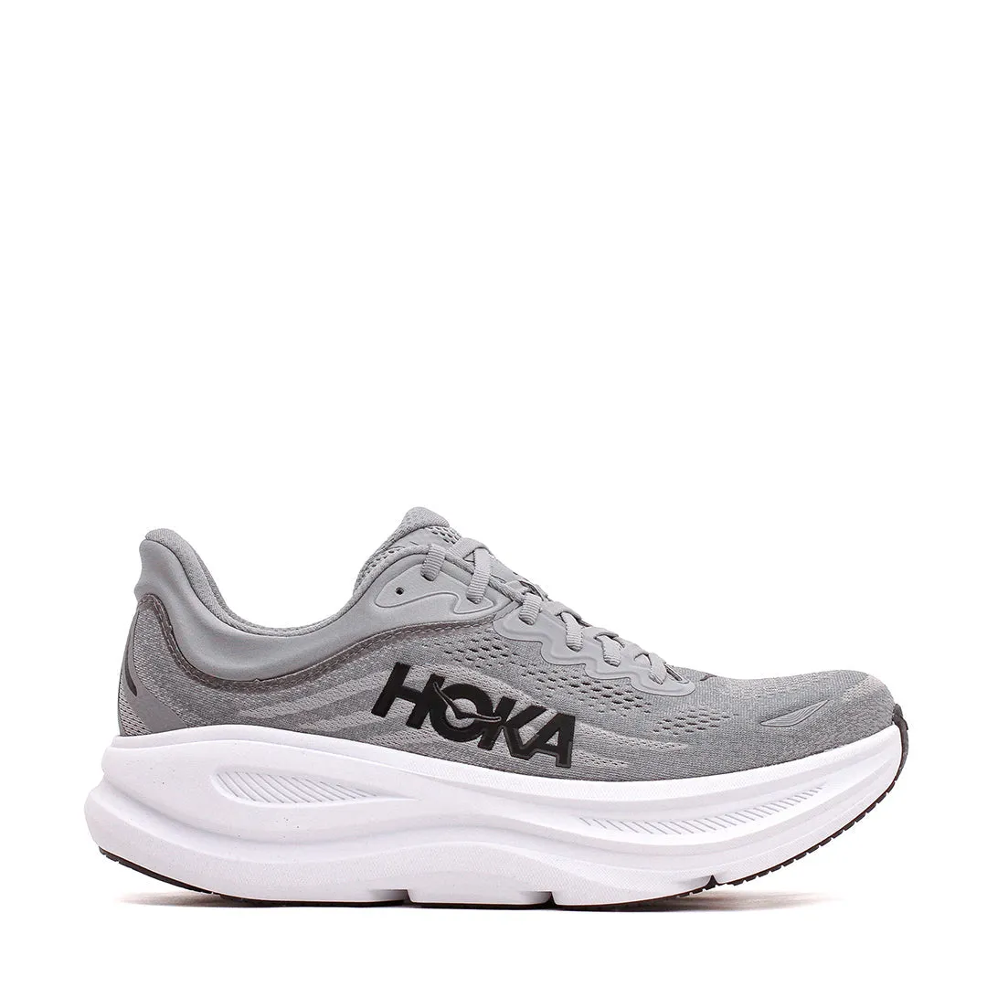 Hoka One One Men Bondi 9 Galactic Grey Stellar Grey Core 1162011-GCTC Free Pace Moon Walk