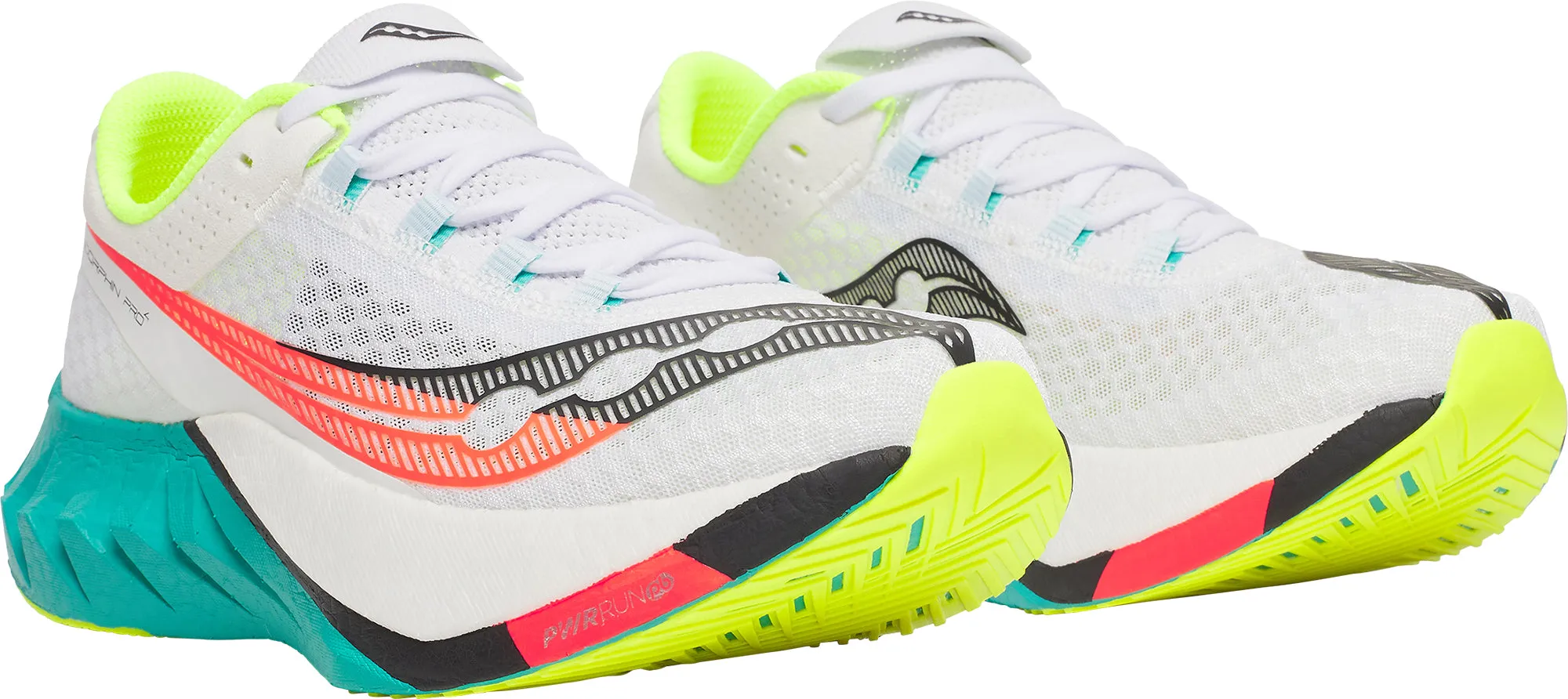 Supportive Core Weekend Warriors Saucony Endorphin Pro 4 Mens Running Shoes - White