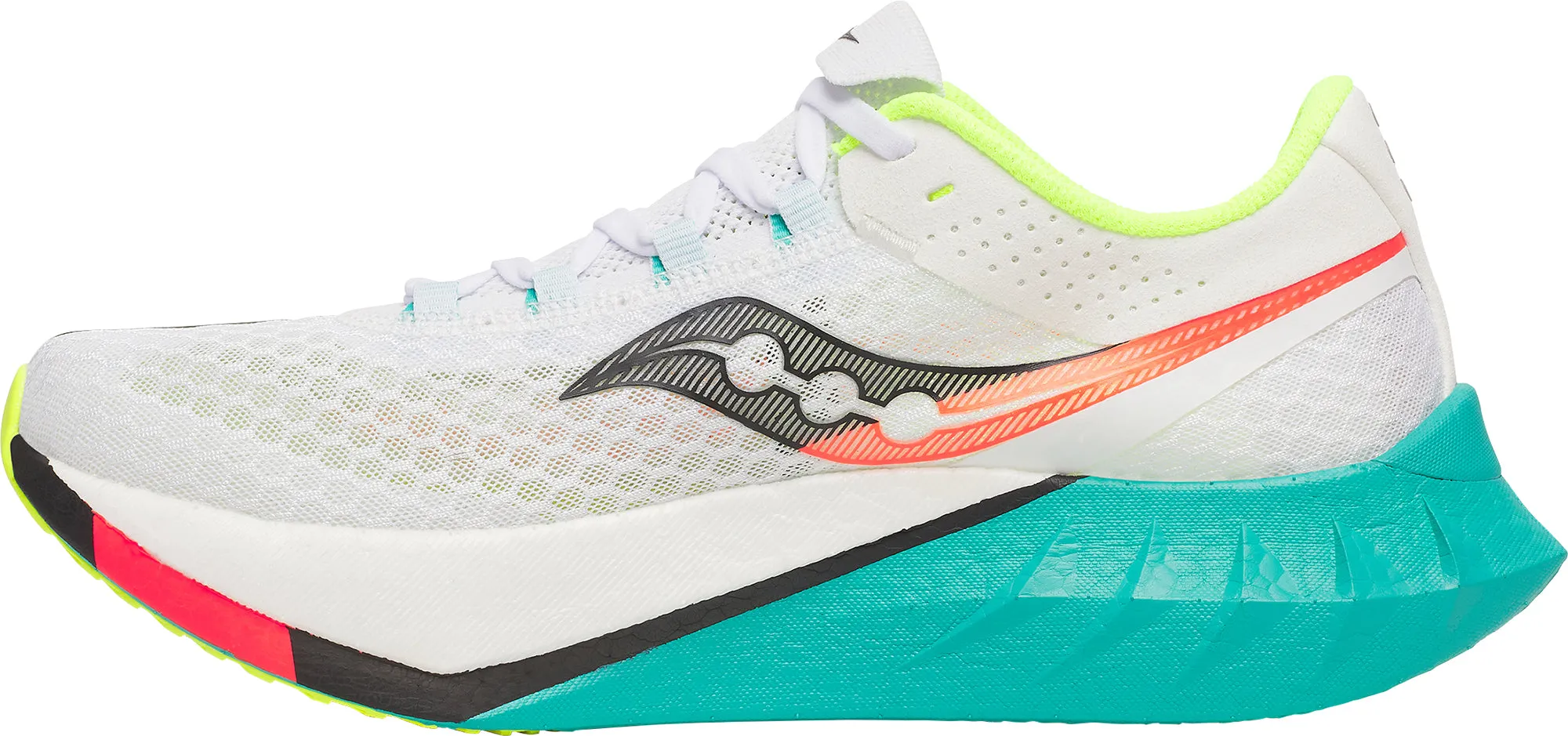 Saucony Endorphin Pro 4 Mens Running Shoes - White Seamless Fit Running Errands Brave Walk