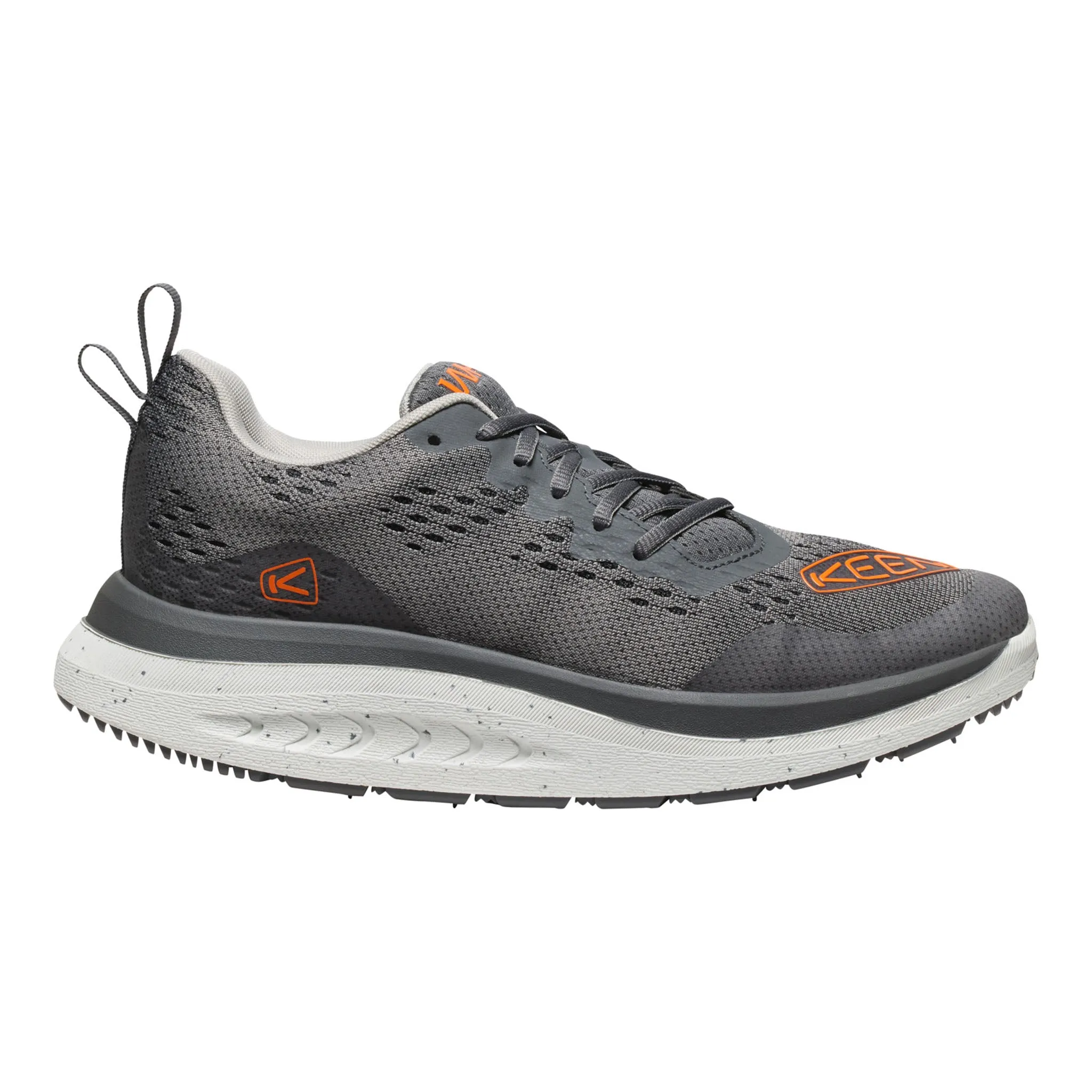 Abrasion resistant All Day Rainy Day Men's WK400 Walking Shoe Steel Grey/Scarletbis