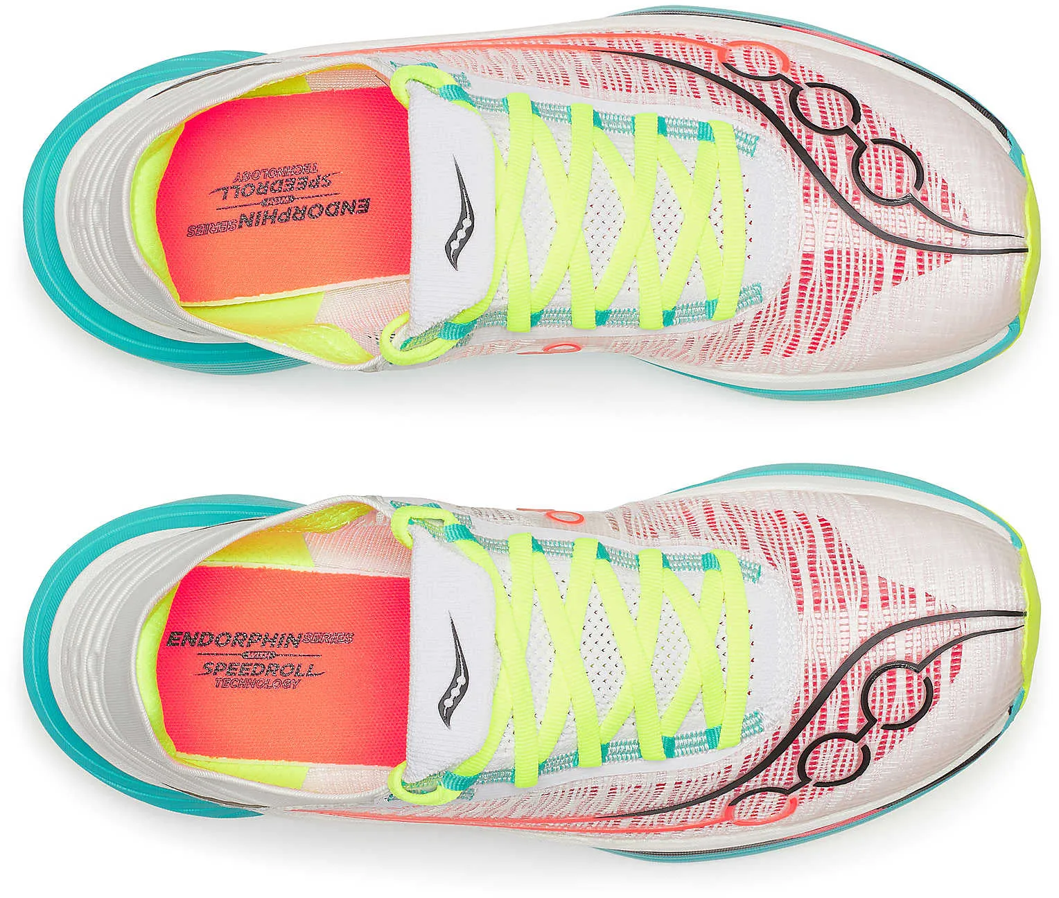 Cool Pop Saucony Endorphin Elite 2 Running Shoes - White