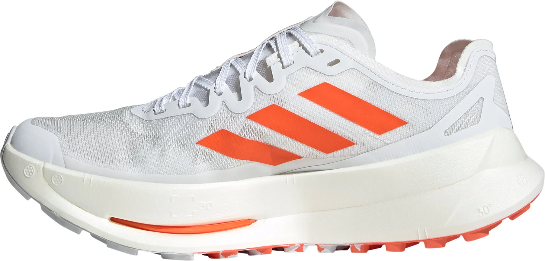 Strong Stitching High Arch adidas Terrex Agravic Speed Ultra Mens Trail Running Shoes - White