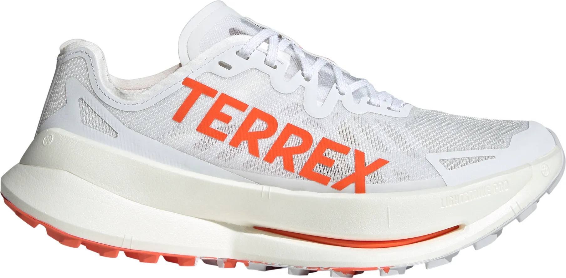 Quick Drying Airport Travel Seamless Fit Running Errands adidas Terrex Agravic Speed Ultra Mens Trail Running Shoes - White