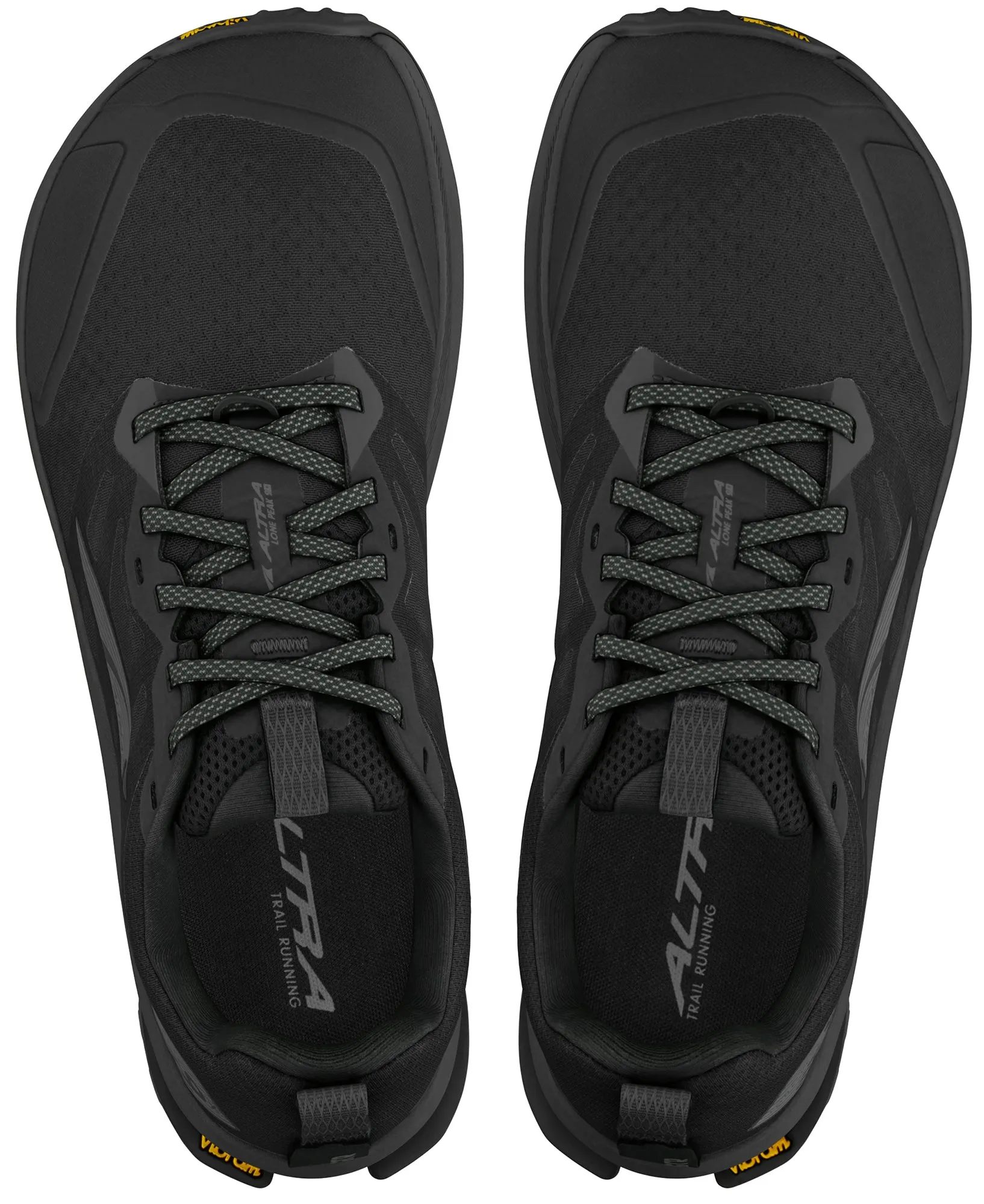 Altra Lone Peak 9  WIDE FIT Mens Trail Running Shoes - Black Shine Silver