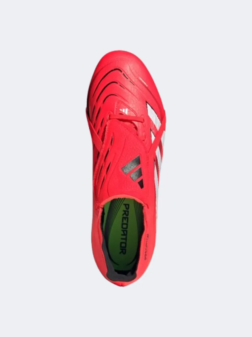 Footing Control Track Speed Adidas Predator League Fold Over Tongue Men Football Shoes Red/White/Black