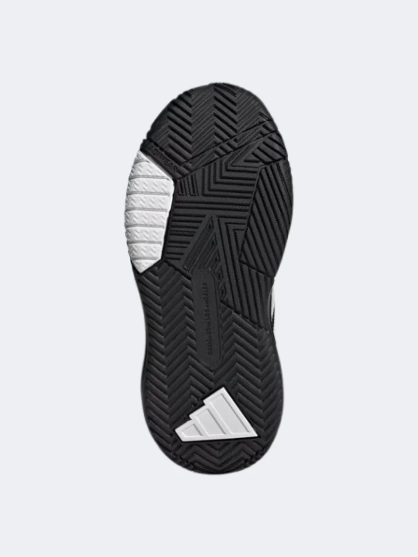 Adidas Own The Game 3 Kids Basketball Shoes Black/White Rolling Groove Non Marketing Outsole Design