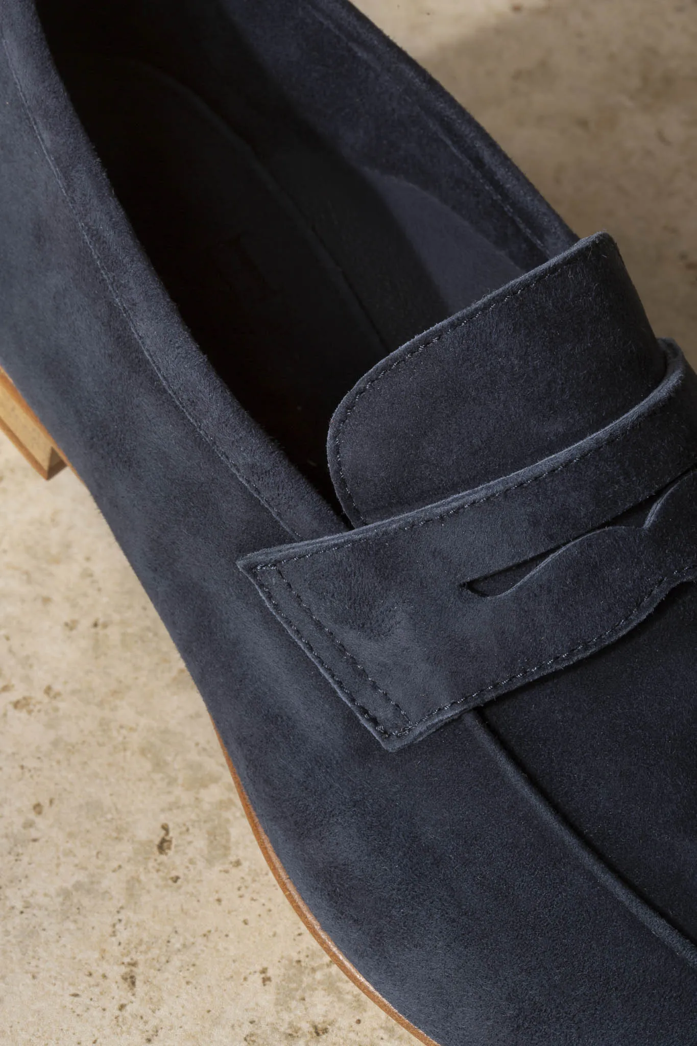 Urban Stride Blue soft penny loafers - Made In Italy