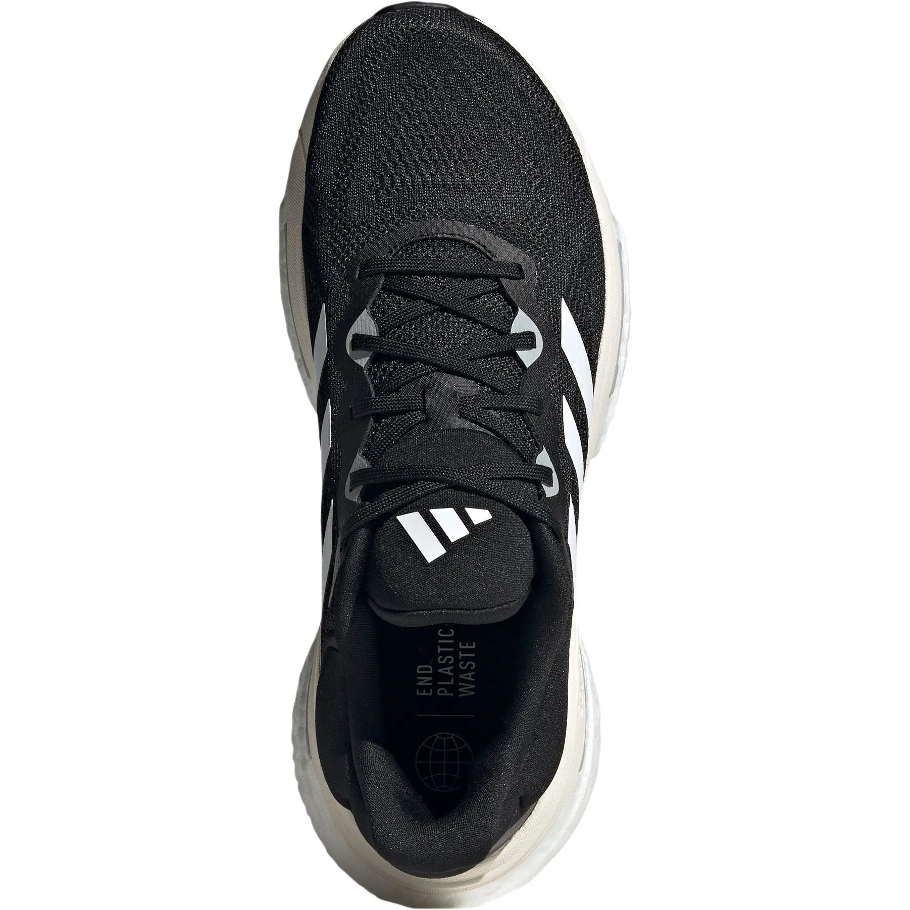 Durable Material Cushioned Base Work Commute adidas SolarGlide 6 Mens Running Shoes - Black