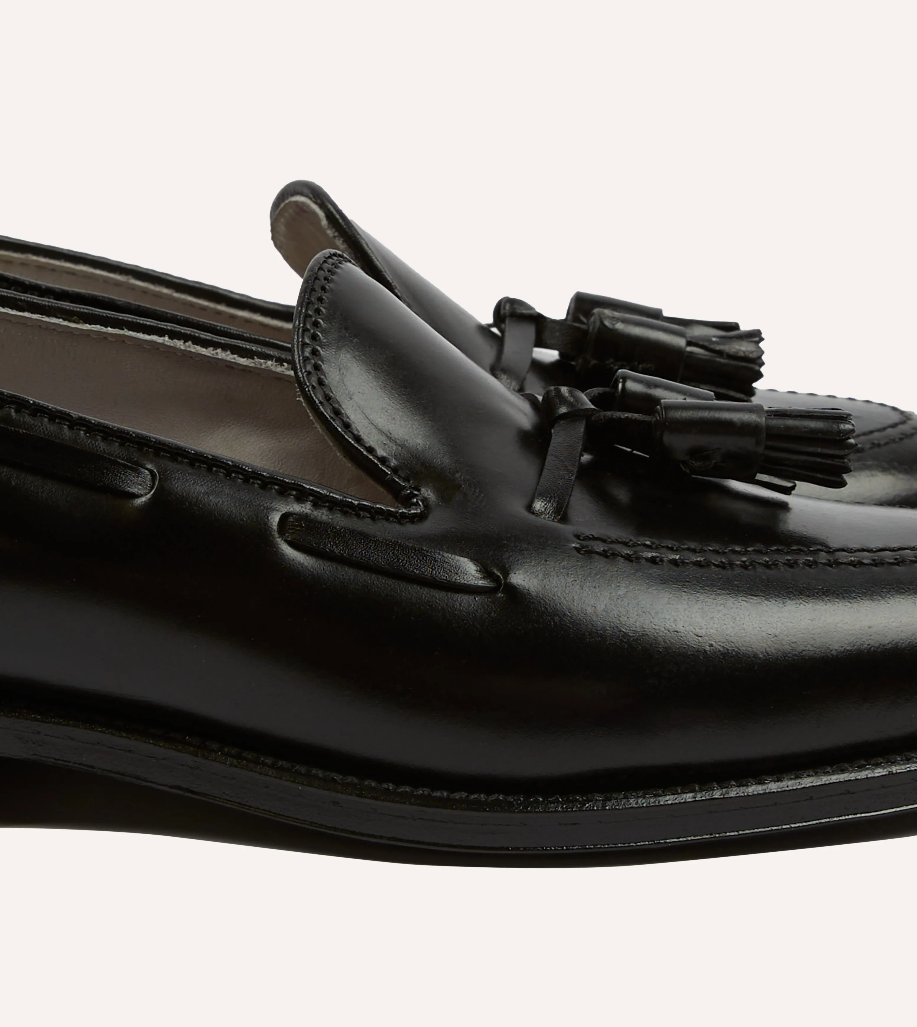 Easy Wear Elastic Alden Black Cordovan Tassel Loafer