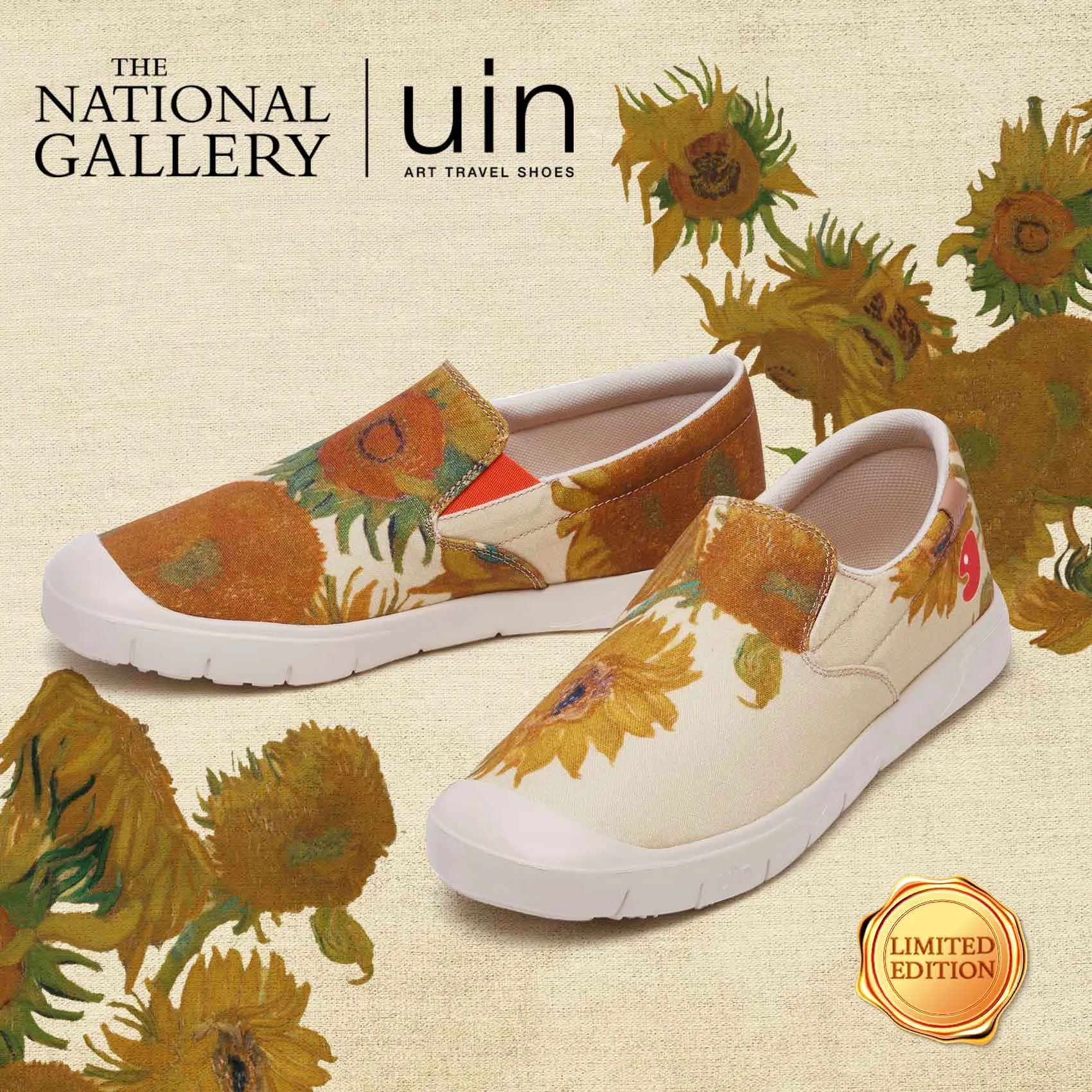 Van Gogh Sunflowers Cadiz Women Padded Footwear