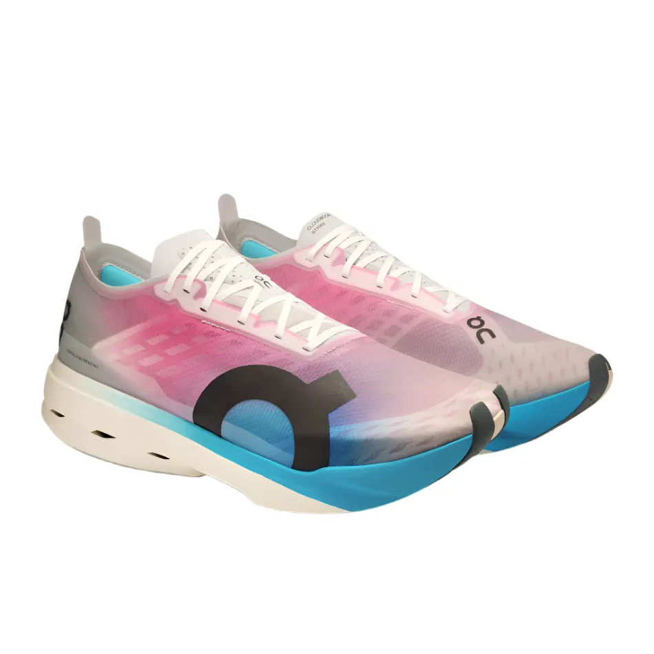 On Men's Cloudboom Strike Running Shoes in White/Horizon AW25 sockliner