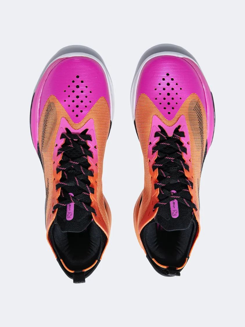 Erke Men Basketball Shoes Orange/Pink Casual Look