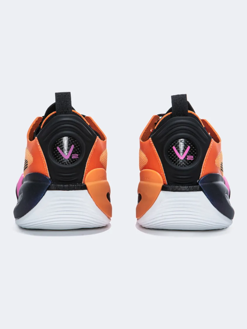 Erke Men Basketball Shoes Orange/Pink Forward Movement Fit