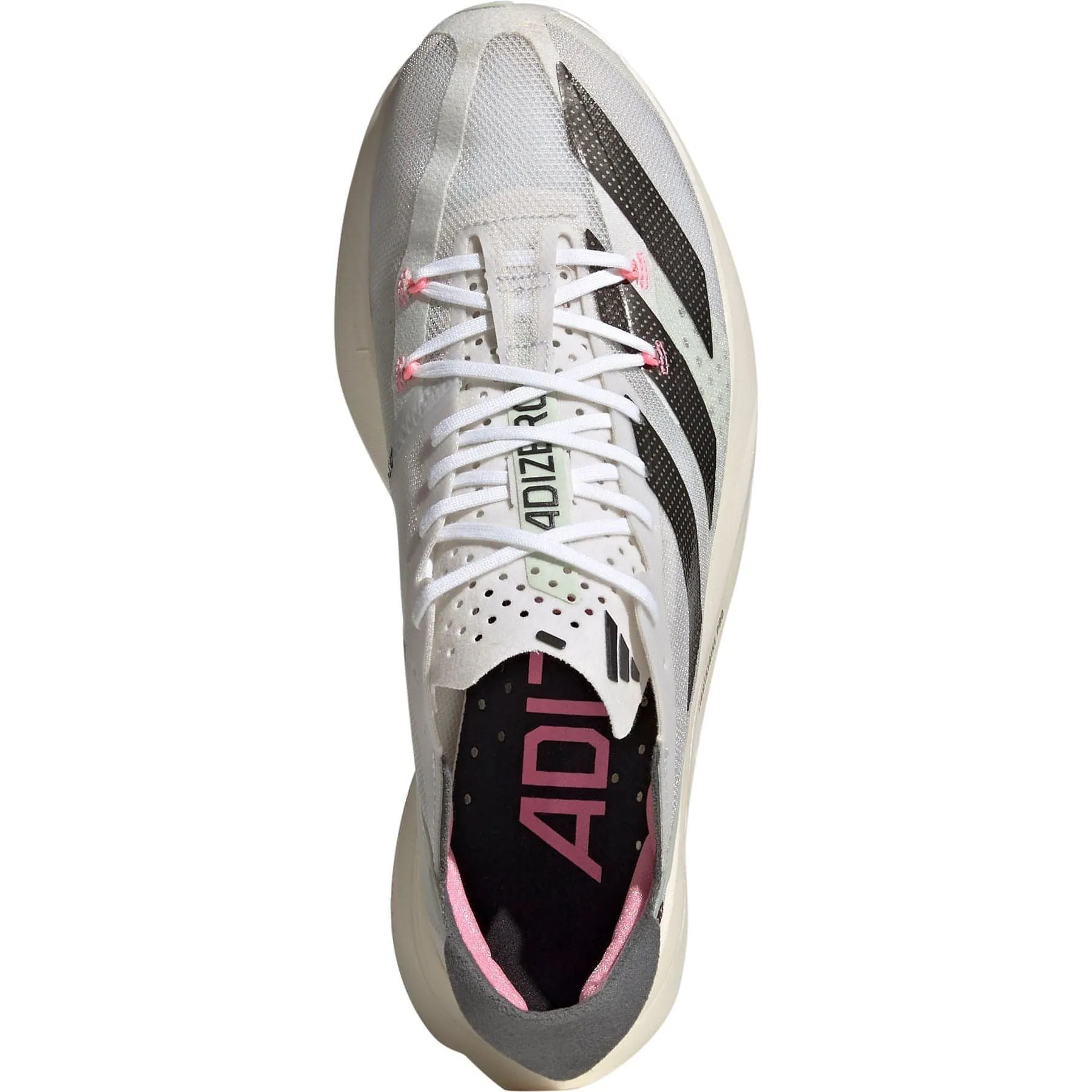 Leather Touch adidas Adizero Adios Pro 3 Running Shoes - White