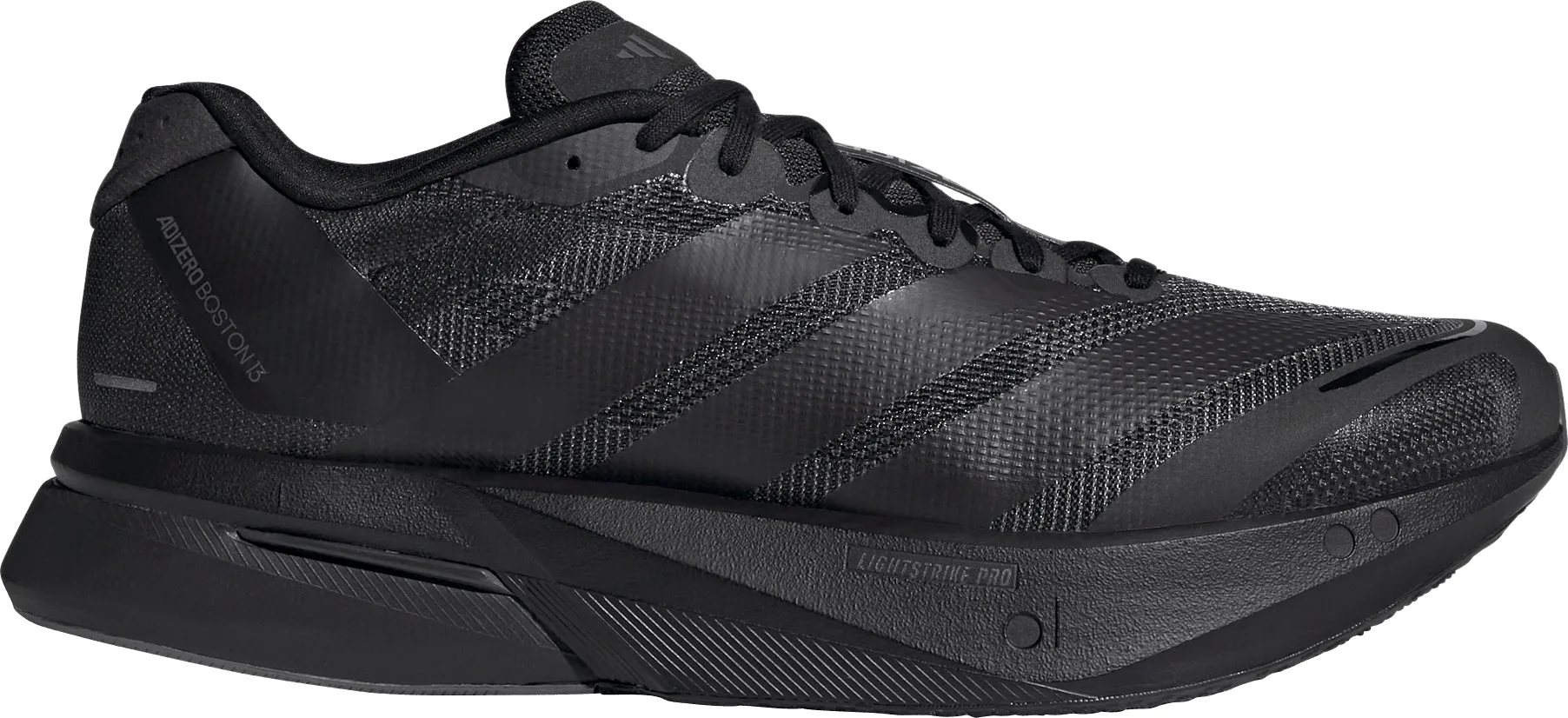 adidas Adizero Boston 13 Mens Running Shoes - Black Pair Quick