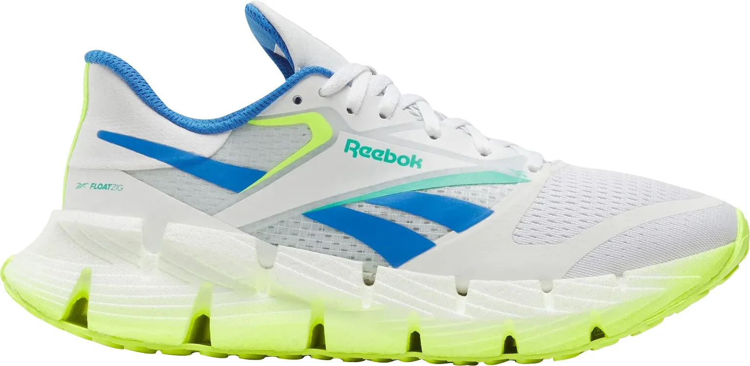 Reebok FloatZig 1 Mens Running Shoes - White Strong Step Forest Mood