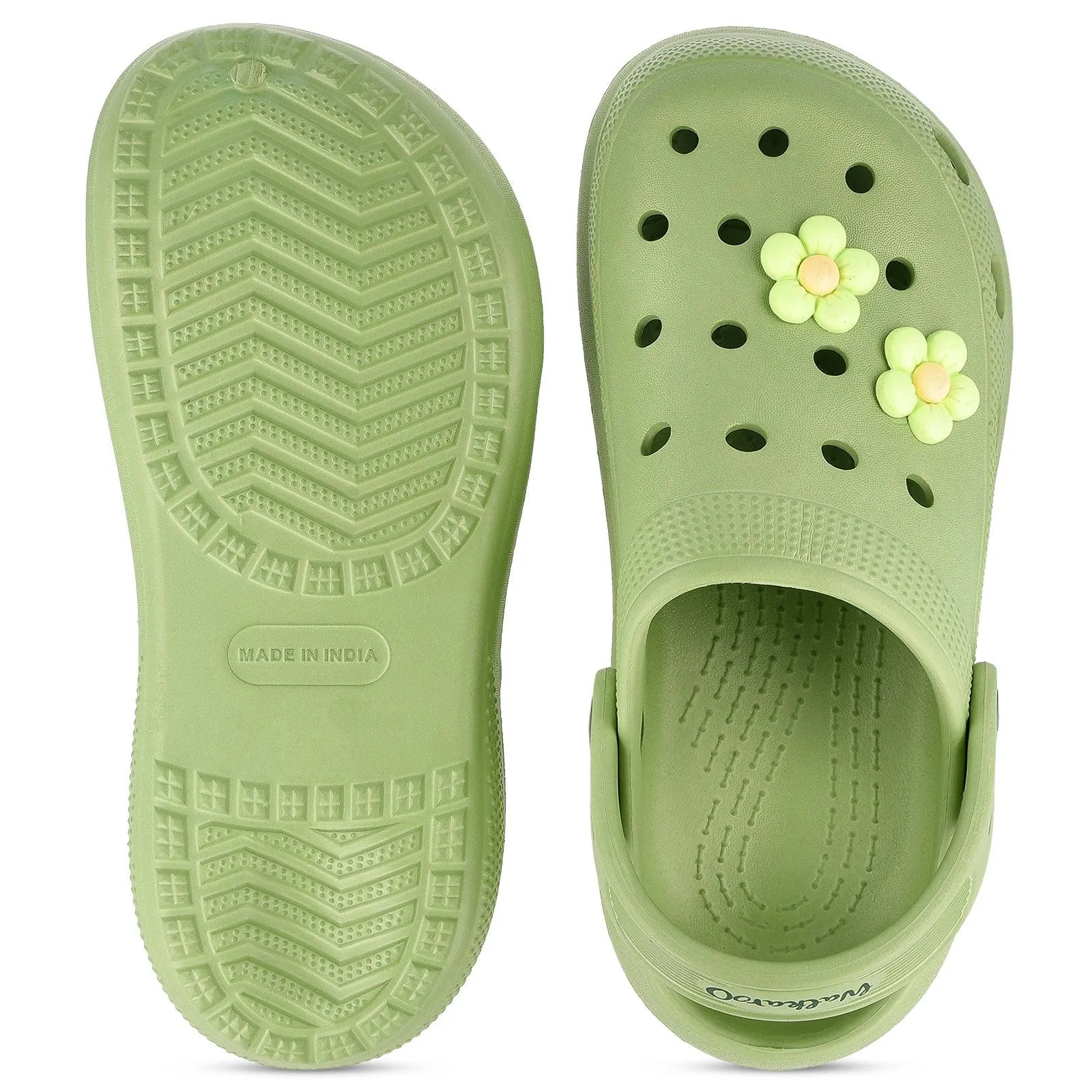 Light Style Quick Grab Walkaroo Womens Clogs  - WC8924 Mint