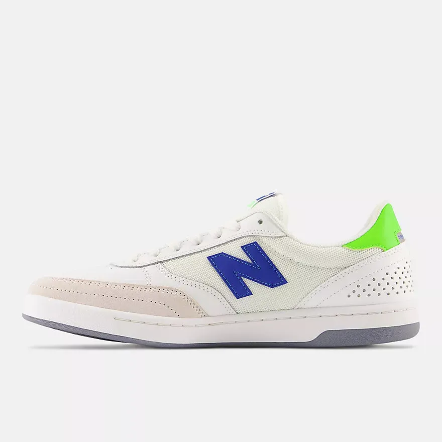 Rugged Step Elastic Fit New Balance Numeric 440 Skateboard Shoes - White / Royal