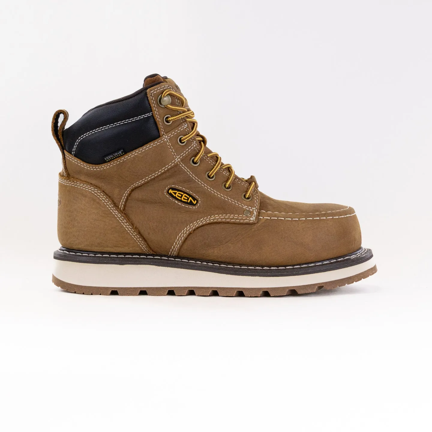 Comfort Lock Bush Walking KEEN Utility Cincinnati 6" Waterproof Boot - Carbon Toe (Men's) - Belgian/Sandshell