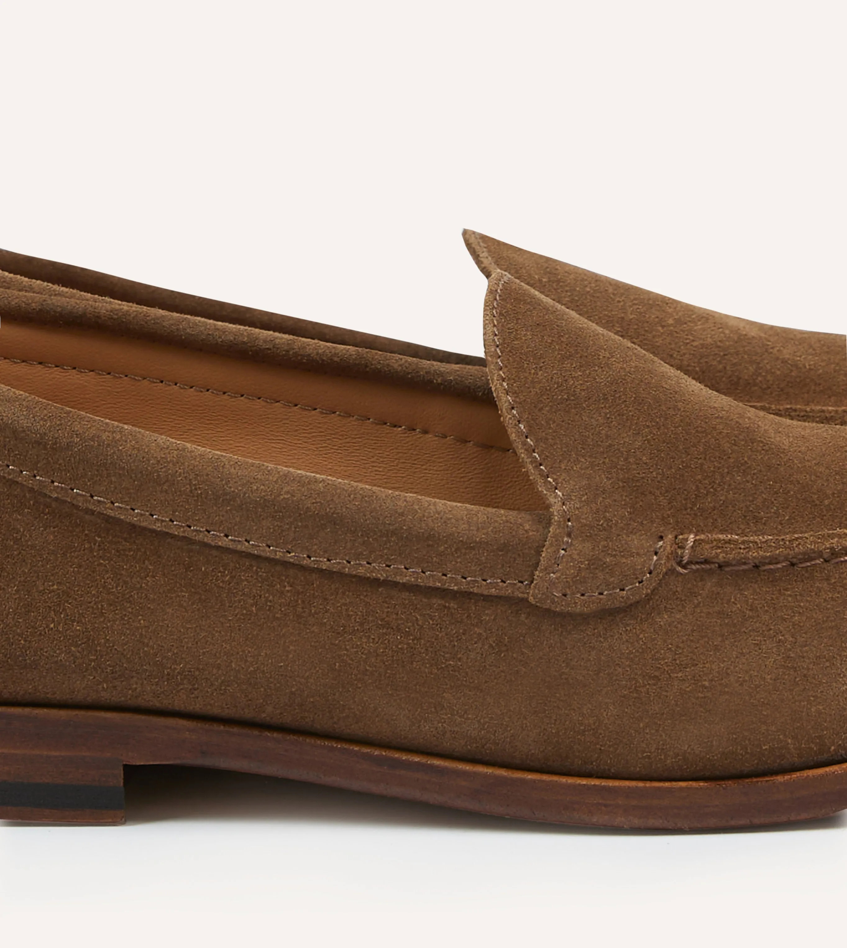 Light Brown Suede Henri Summer Loafer Soft Neutral Forest Mood