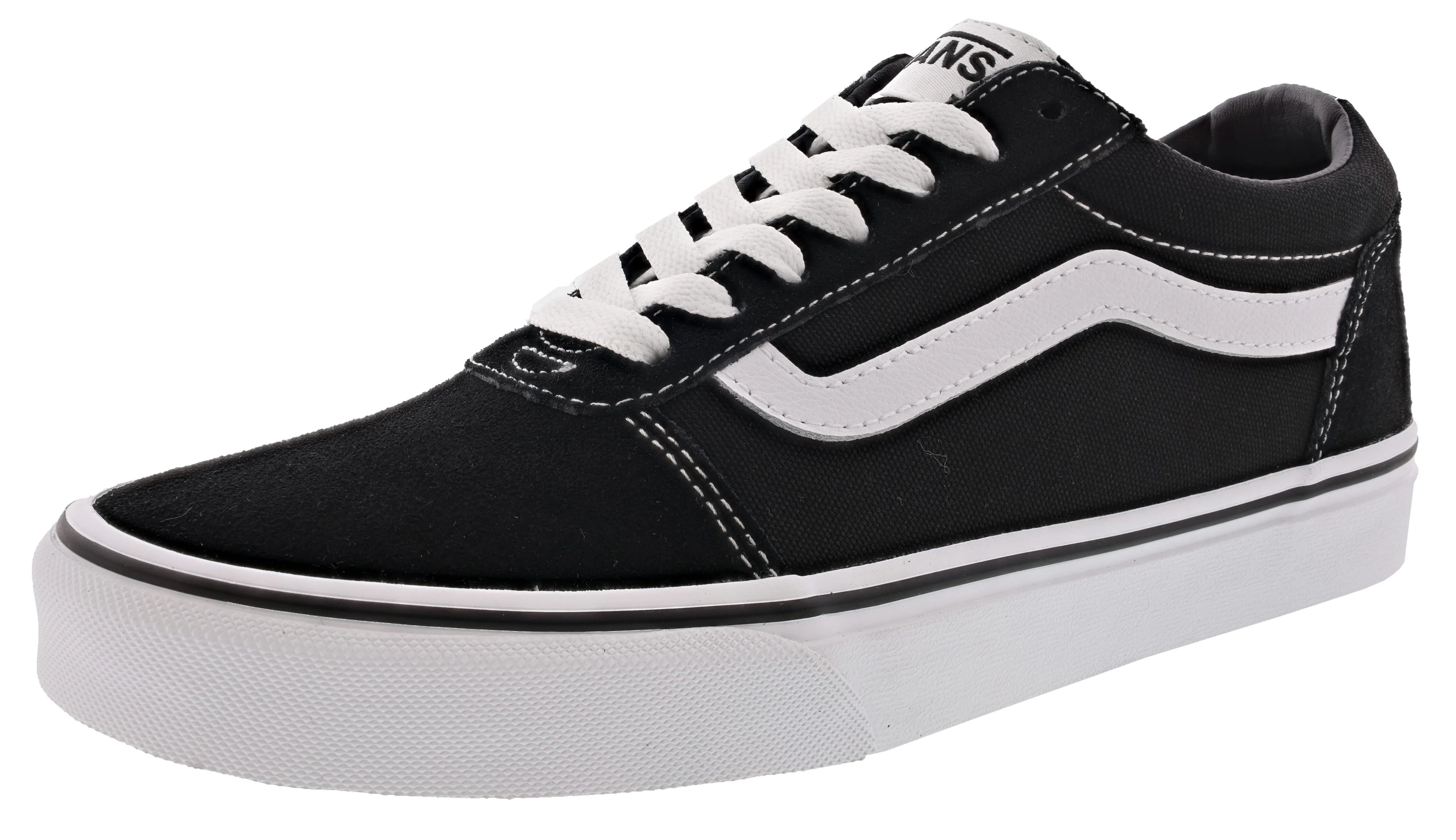 Van's Women's Ward Low Vulcanized Rubber Skate Shoes Side Impact
