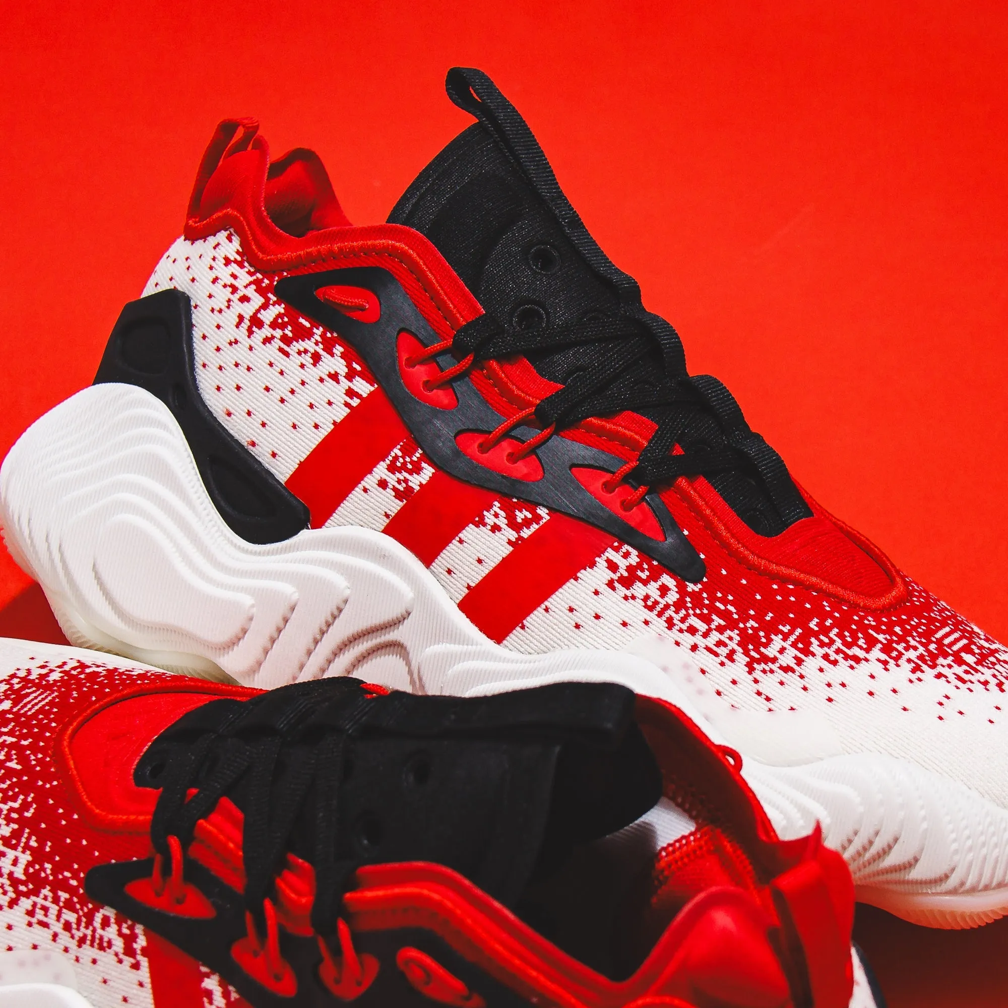 Abrasion resistant Adidas Basketball Men Trae Young 3 White Red IE2704