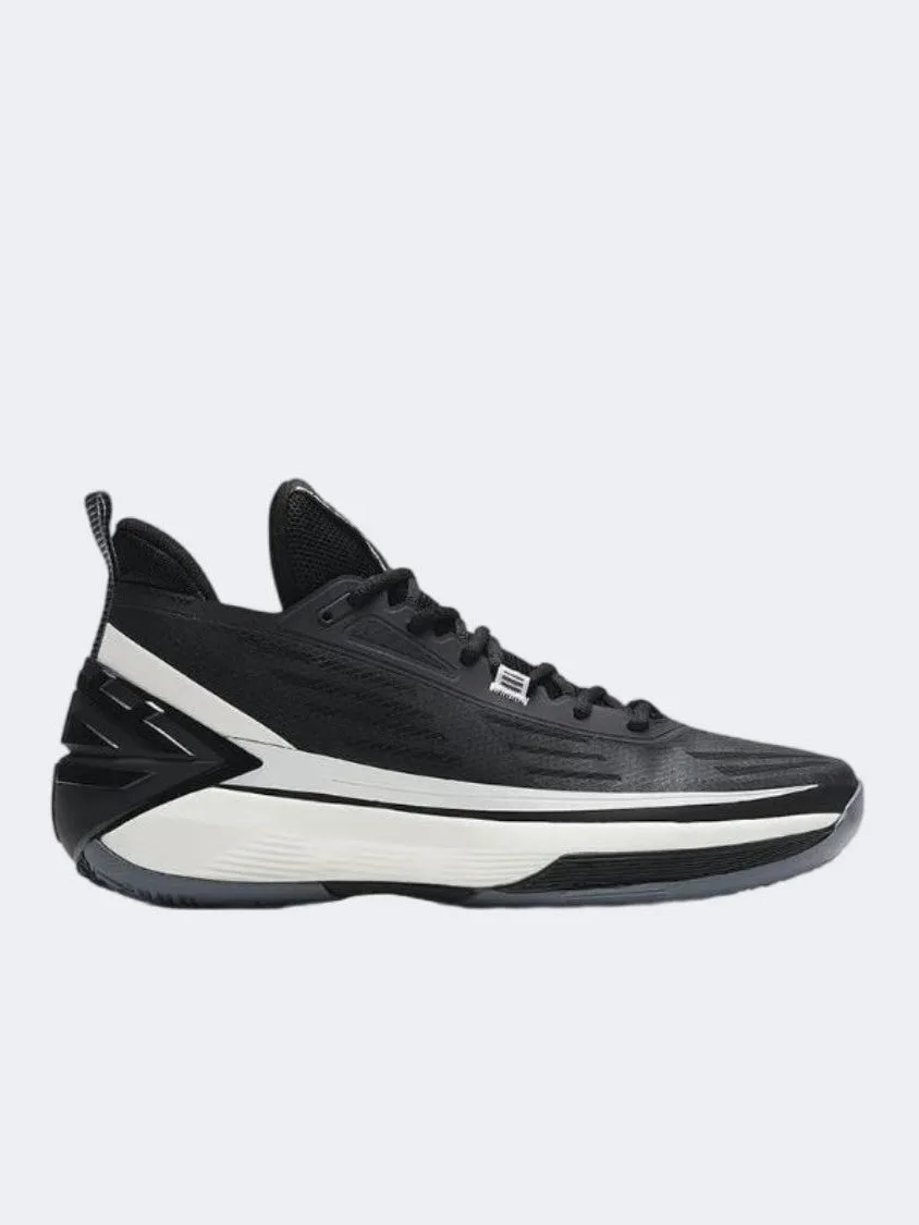 Anta Attack Men Basketball Shoes Black/Ivory White Orthopedic Footbed Support High-Quality Cushioning
