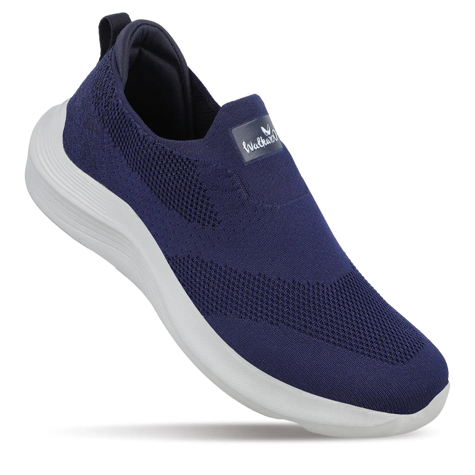 Walkaroo Men Pull-on Belly Shoes - WS9539 Navy Blue Comfort Walk Slip On Fit