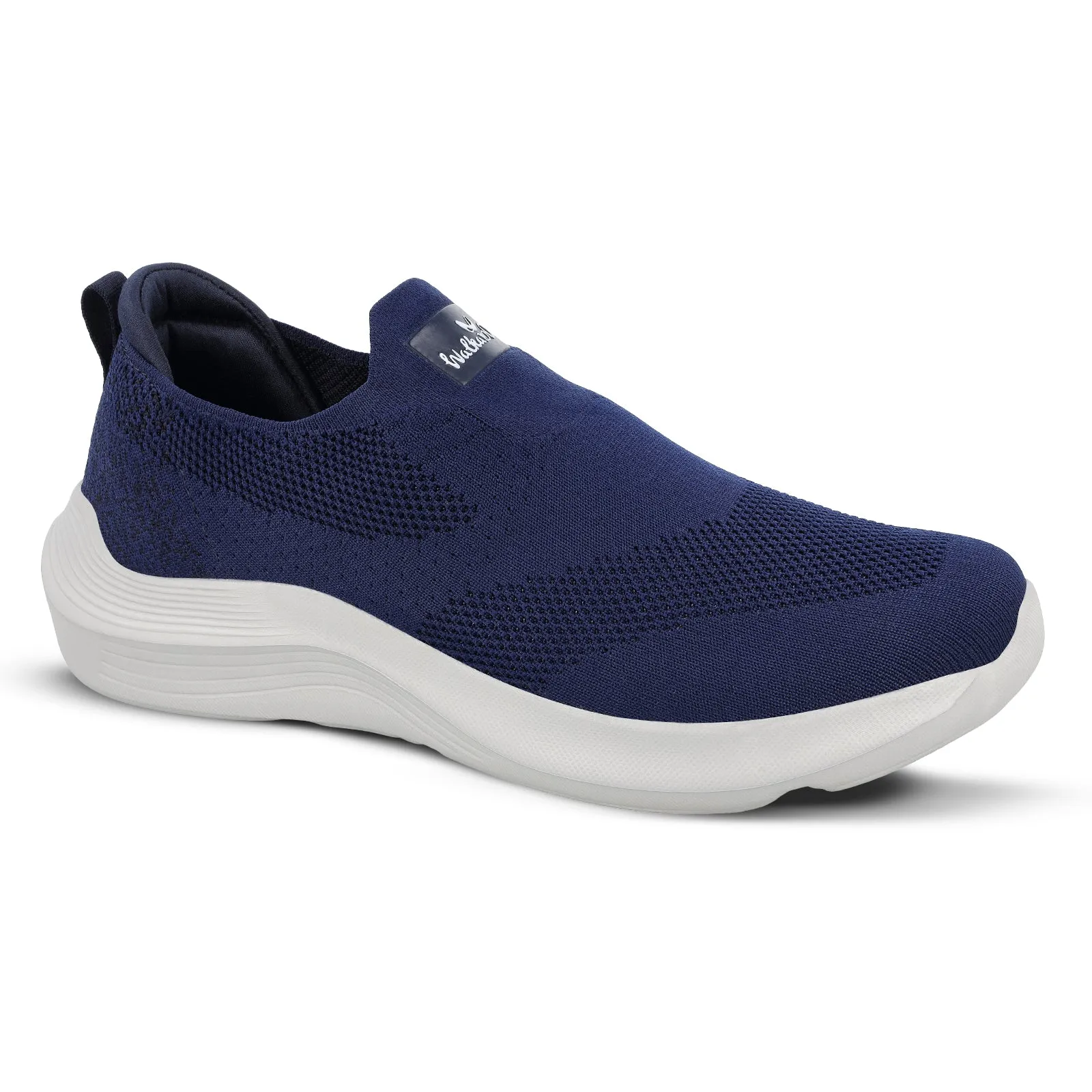 Comfort Fit Step Walkaroo Men Pull-on Belly Shoes - WS9539 Navy Blue