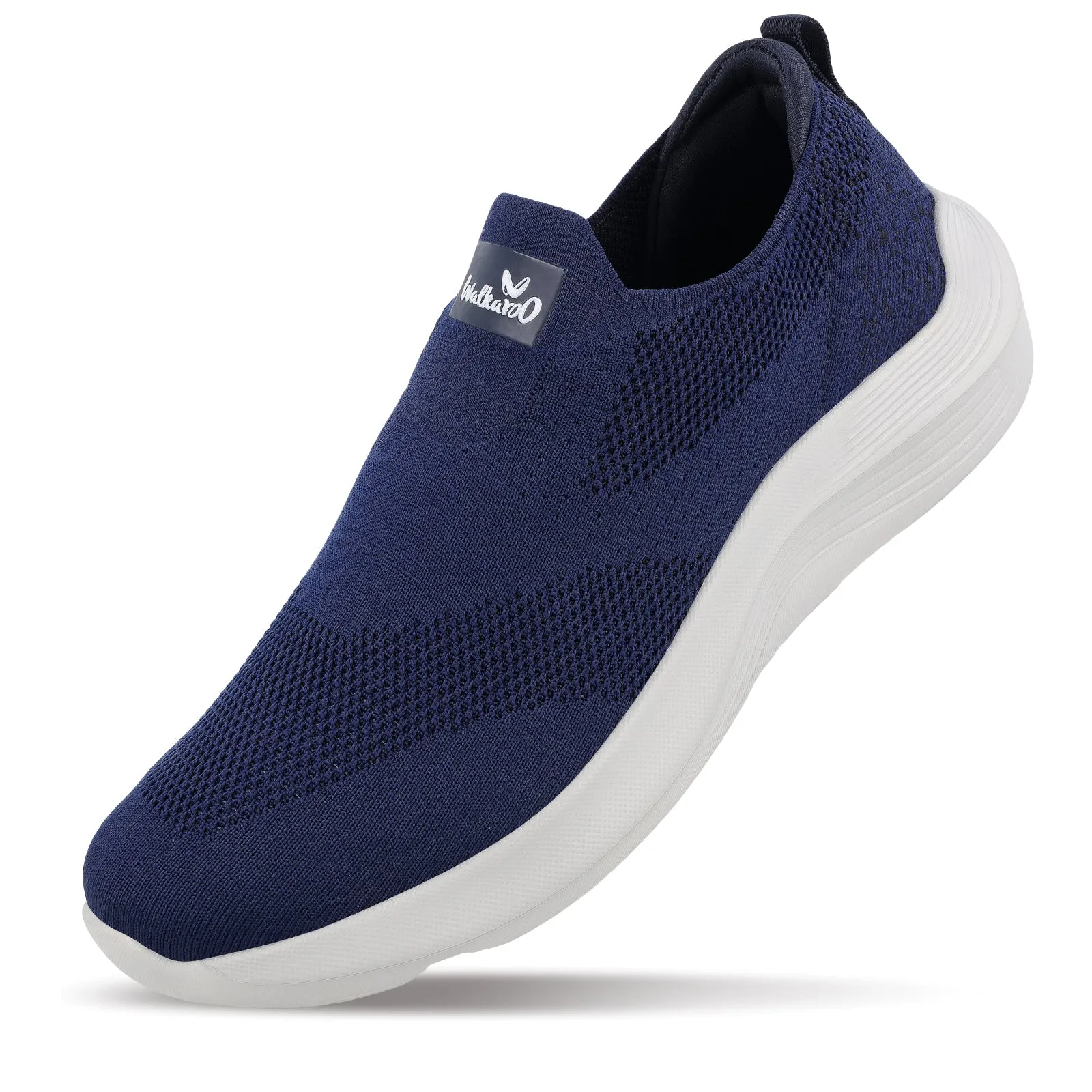 Walkaroo Men Pull-on Belly Shoes - WS9539 Navy Blue Work Ready Walk On Comfort