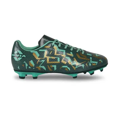 Adaptive Fit Speed Power Nivia Encounter 10 Football Shoes for Men (Green)